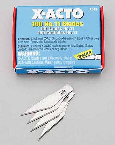 Exacto Knife Blades 11 M Blade 100 Bulk Box S-11 - FLS Discount Supplies